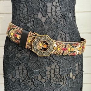 Lucky Brand BoHo Borwn Leather belt size small